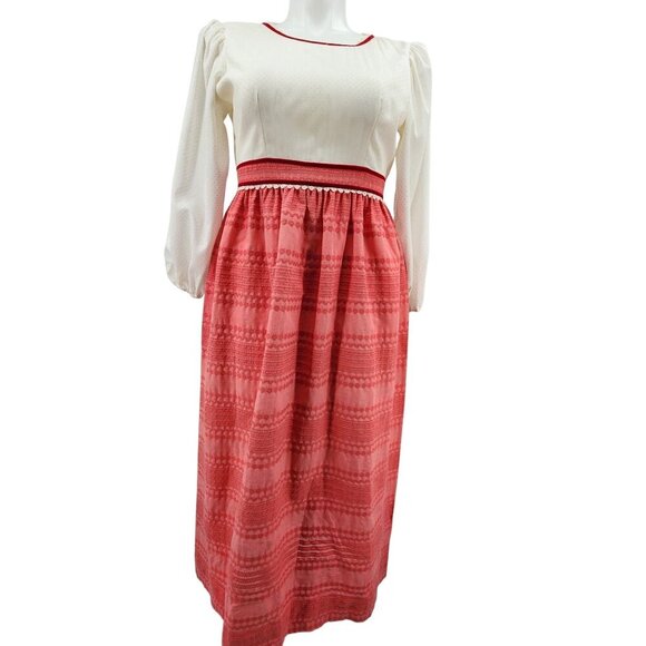 Joseph Magnin Vintage 70's Maxi Dress, Women's 8 - Picture 2 of 16